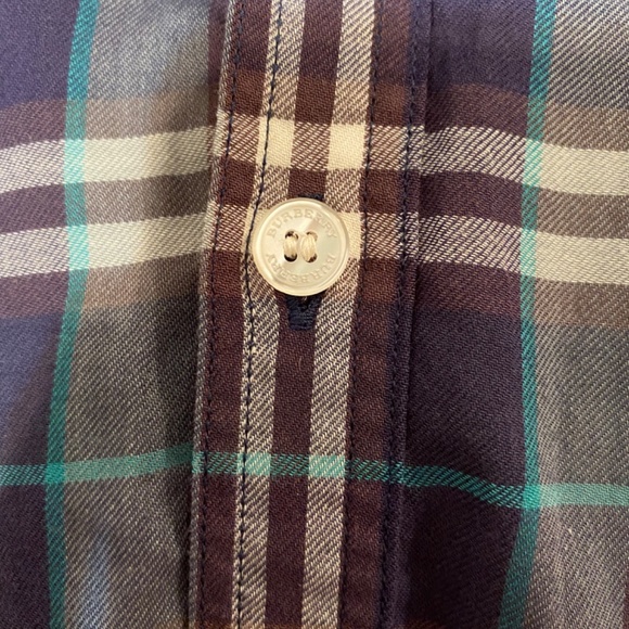 BURBERRY BRIT Mens Plaid Button Down Shirt Sz XL - Picture 8 of 13